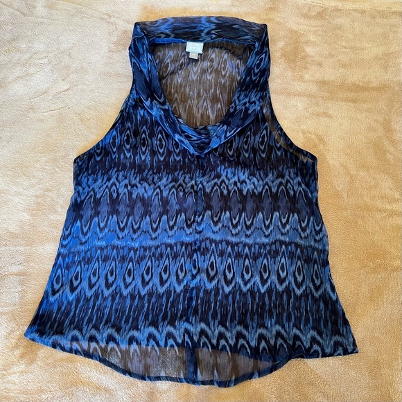 Converse One Star ⭐️ Sheer Cowl Neck Sleveless Top - Picture 8 of 15